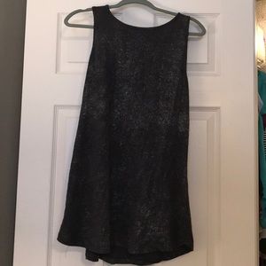 Mossimo Sparkly Tank Top (Black and Silver) XXL